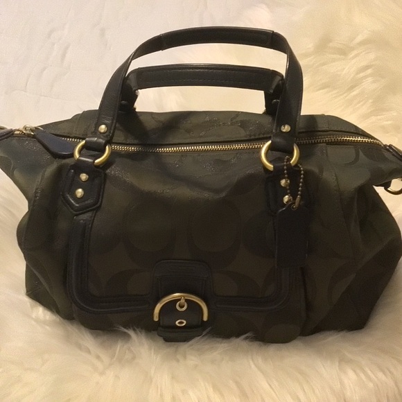 Coach Satchel | Dark Green | EUC - Picture 1 of 9